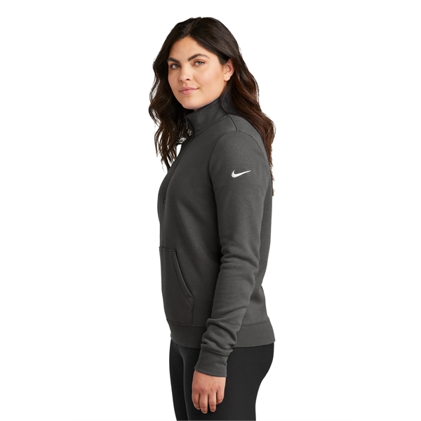 Nike Women's Club Fleece Sleeve Swoosh 1/2-Zip - Nike Women's Club Fleece Sleeve Swoosh 1/2-Zip - Image 2 of 33