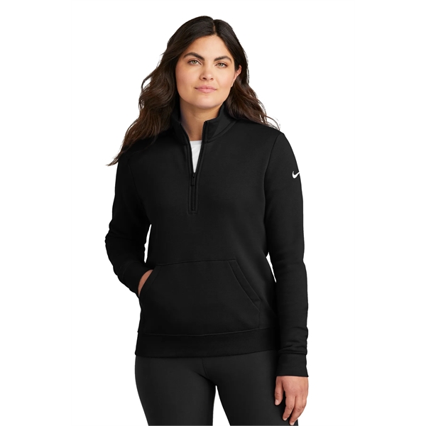 Nike Women's Club Fleece Sleeve Swoosh 1/2-Zip - Nike Women's Club Fleece Sleeve Swoosh 1/2-Zip - Image 4 of 33