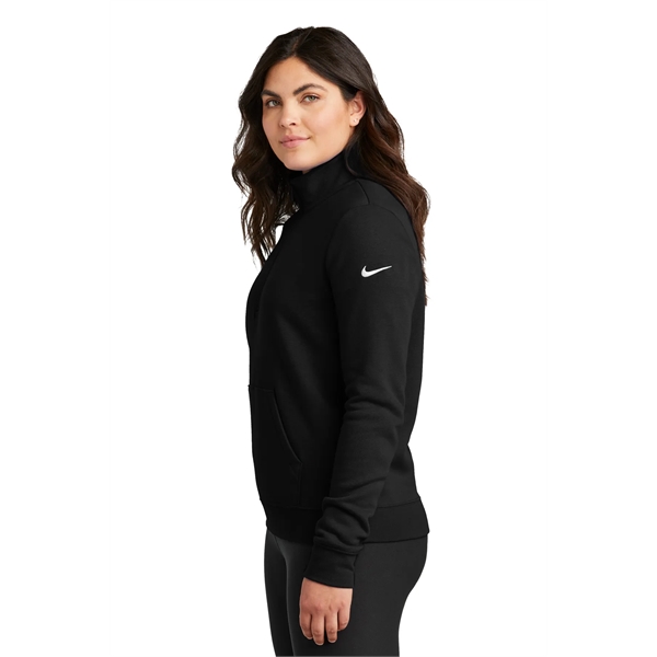 Nike Women's Club Fleece Sleeve Swoosh 1/2-Zip - Nike Women's Club Fleece Sleeve Swoosh 1/2-Zip - Image 6 of 33