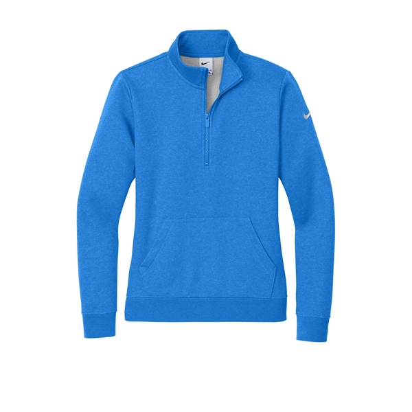 Nike Women's Club Fleece Sleeve Swoosh 1/2-Zip - Nike Women's Club Fleece Sleeve Swoosh 1/2-Zip - Image 22 of 33