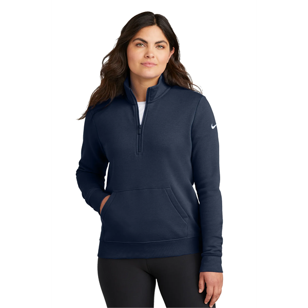 Nike Women's Club Fleece Sleeve Swoosh 1/2-Zip - Nike Women's Club Fleece Sleeve Swoosh 1/2-Zip - Image 23 of 33