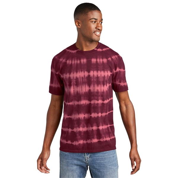 Port & Company Allover Stripe Tie-Dye Tee - Port & Company Allover Stripe Tie-Dye Tee - Image 4 of 29