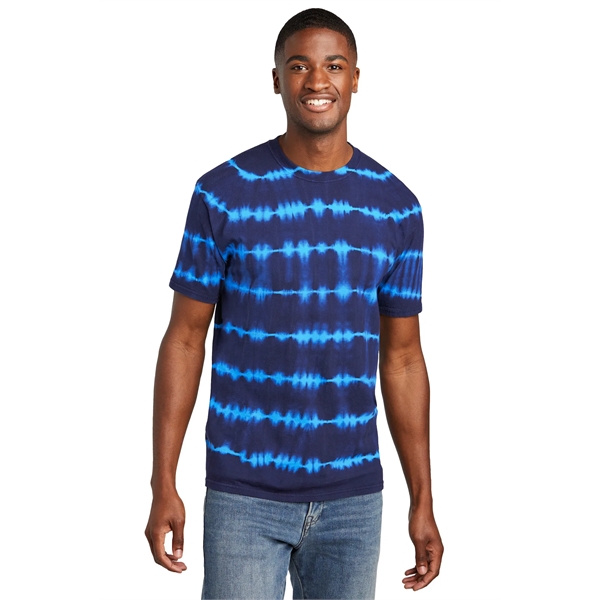 Port & Company Allover Stripe Tie-Dye Tee - Port & Company Allover Stripe Tie-Dye Tee - Image 9 of 29