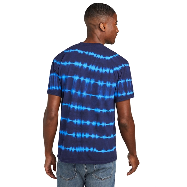 Port & Company Allover Stripe Tie-Dye Tee - Port & Company Allover Stripe Tie-Dye Tee - Image 10 of 29