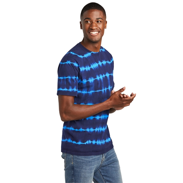 Port & Company Allover Stripe Tie-Dye Tee - Port & Company Allover Stripe Tie-Dye Tee - Image 11 of 29