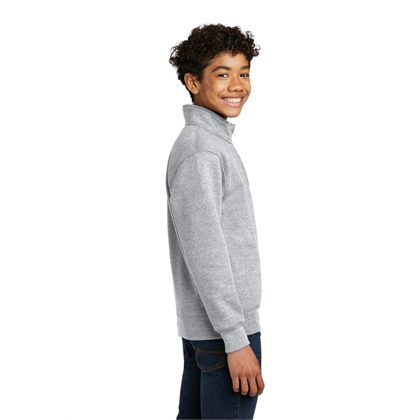 Port & Company Youth Core Fleece 1/4-Zip Pullover Sweatshirt - Port & Company Youth Core Fleece 1/4-Zip Pullover Sweatshirt - Image 2 of 34