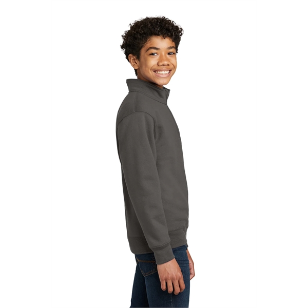 Port & Company Youth Core Fleece 1/4-Zip Pullover Sweatshirt - Port & Company Youth Core Fleece 1/4-Zip Pullover Sweatshirt - Image 6 of 34