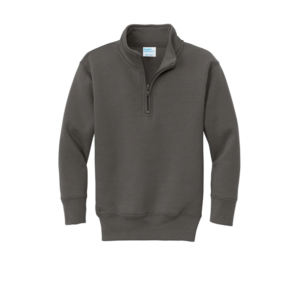 Port & Company Youth Core Fleece 1/4-Zip Pullover Sweatshirt - Port & Company Youth Core Fleece 1/4-Zip Pullover Sweatshirt - Image 7 of 34