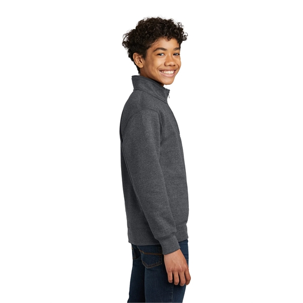 Port & Company Youth Core Fleece 1/4-Zip Pullover Sweatshirt - Port & Company Youth Core Fleece 1/4-Zip Pullover Sweatshirt - Image 11 of 34