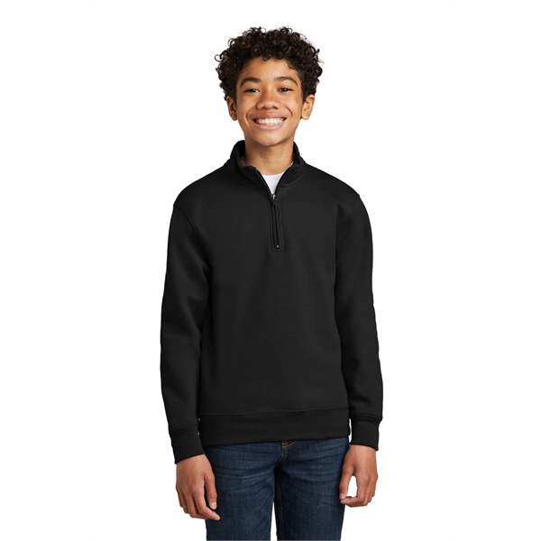 Port & Company Youth Core Fleece 1/4-Zip Pullover Sweatshirt - Port & Company Youth Core Fleece 1/4-Zip Pullover Sweatshirt - Image 14 of 34