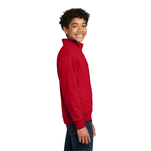 Port & Company Youth Core Fleece 1/4-Zip Pullover Sweatshirt - Port & Company Youth Core Fleece 1/4-Zip Pullover Sweatshirt - Image 26 of 34