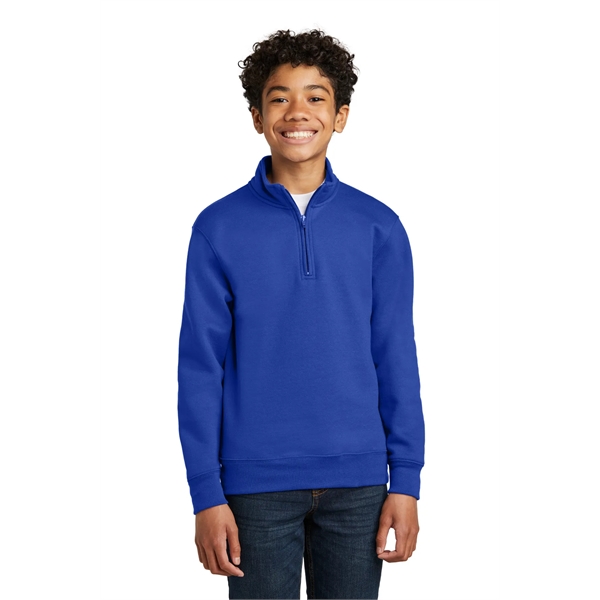 Port & Company Youth Core Fleece 1/4-Zip Pullover Sweatshirt - Port & Company Youth Core Fleece 1/4-Zip Pullover Sweatshirt - Image 29 of 34