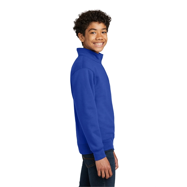 Port & Company Youth Core Fleece 1/4-Zip Pullover Sweatshirt - Port & Company Youth Core Fleece 1/4-Zip Pullover Sweatshirt - Image 31 of 34