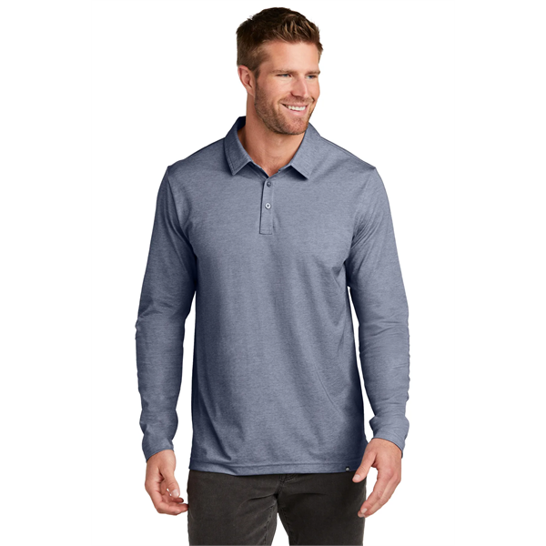 TravisMathew Oceanside Heather Long Sleeve Polo - TravisMathew Oceanside Heather Long Sleeve Polo - Image 9 of 19