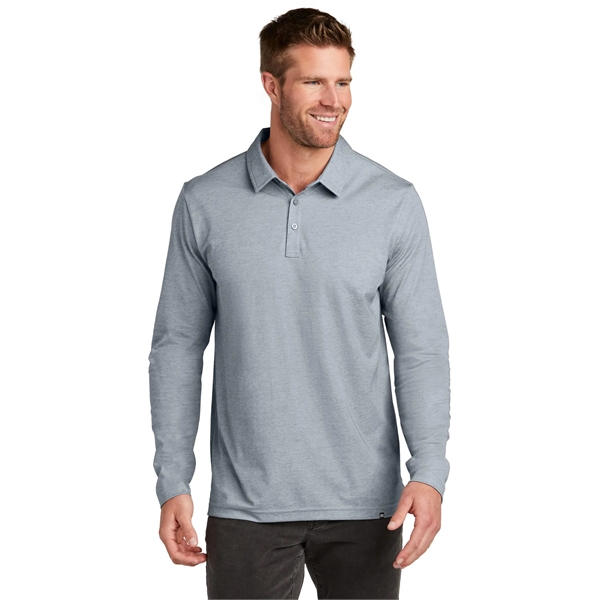 TravisMathew Oceanside Heather Long Sleeve Polo - TravisMathew Oceanside Heather Long Sleeve Polo - Image 14 of 19