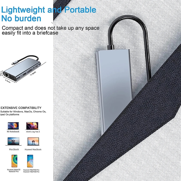 USB C HUB Adapter Docking Station - USB C HUB Adapter Docking Station - Image 4 of 4