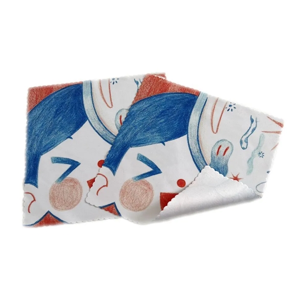 4x4'' Heat Transfer Microfiber Cleaning Cloth - 4x4'' Heat Transfer Microfiber Cleaning Cloth - Image 3 of 3