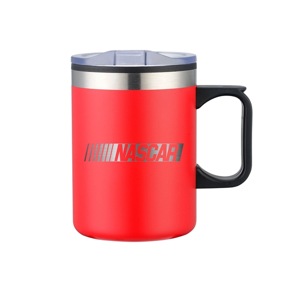 14 oz. Stainless Steel & PP Camping Mug with Matte Finish - 14 oz. Stainless Steel & PP Camping Mug with Matte Finish - Image 4 of 6