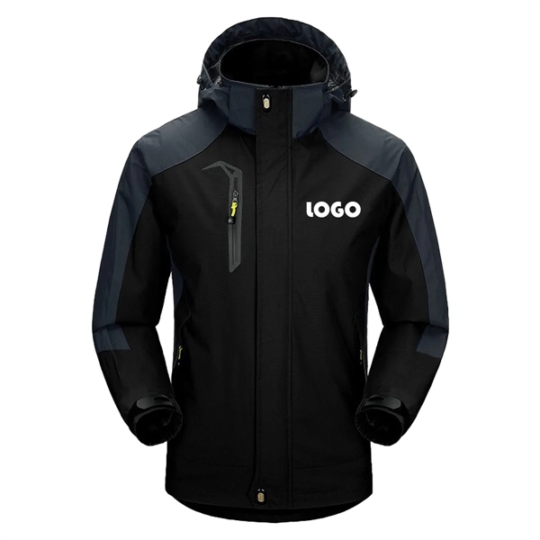 Men's Outdoor Sports Hooded Windproof Jacket Waterproof - Men's Outdoor Sports Hooded Windproof Jacket Waterproof - Image 0 of 4