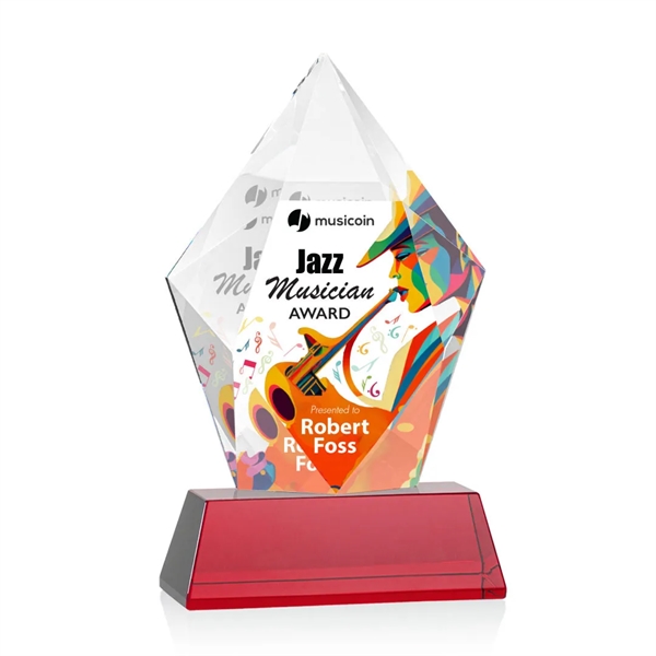 Devron VividPrint™ Award on Base - Red
