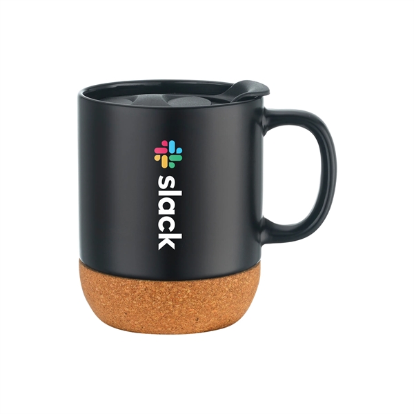 Custom 12 oz. Ceramic Mug with Cork Base