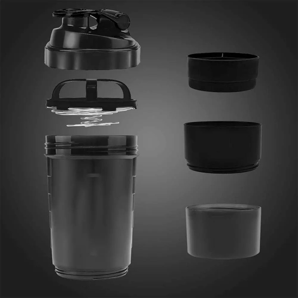 3 Layer Shaker Sustainable Protein Mixer Bottle - 3 Layer Shaker Sustainable Protein Mixer Bottle - Image 1 of 5