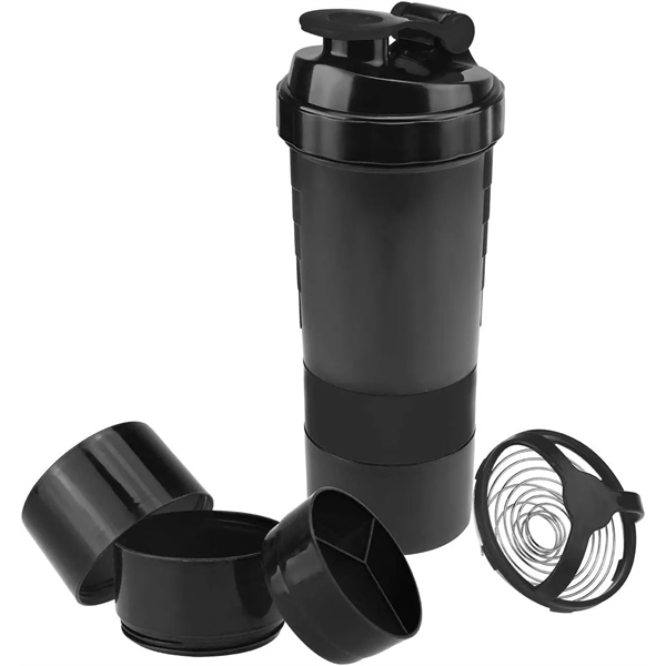 3 Layer Shaker Sustainable Protein Mixer Bottle - 3 Layer Shaker Sustainable Protein Mixer Bottle - Image 3 of 5