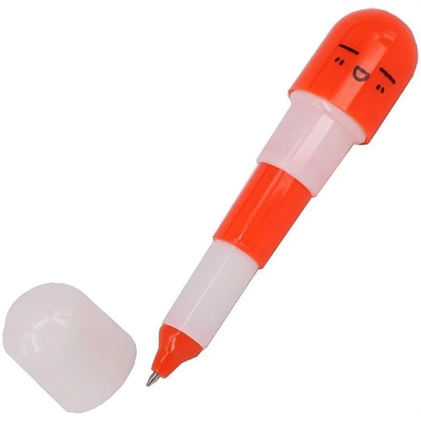 Writing Capsule Pill Shape Ballpoint Plastic Pen - Writing Capsule Pill Shape Ballpoint Plastic Pen - Image 1 of 3