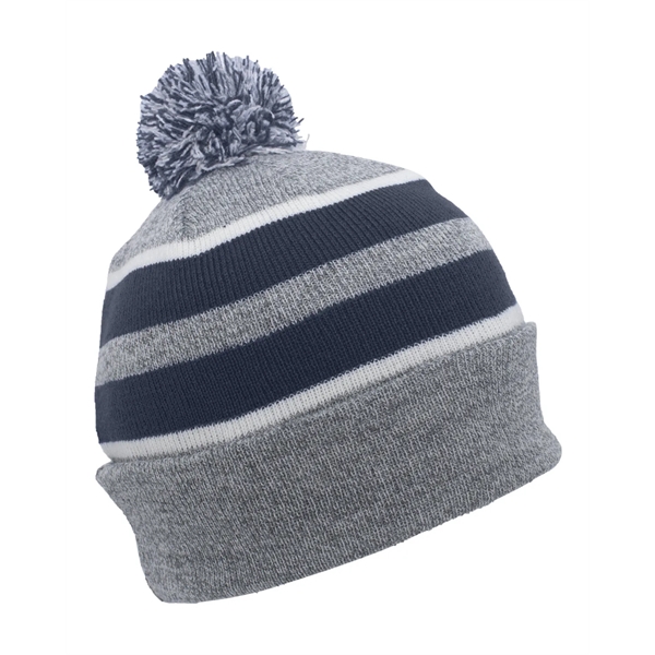 Pacific Headwear Knit Fold-Over Pom-Pom Beanie - Pacific Headwear Knit Fold-Over Pom-Pom Beanie - Image 52 of 130