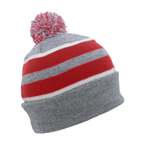 Pacific Headwear Knit Fold-Over Pom-Pom Beanie - Pacific Headwear Knit Fold-Over Pom-Pom Beanie - Image 53 of 130