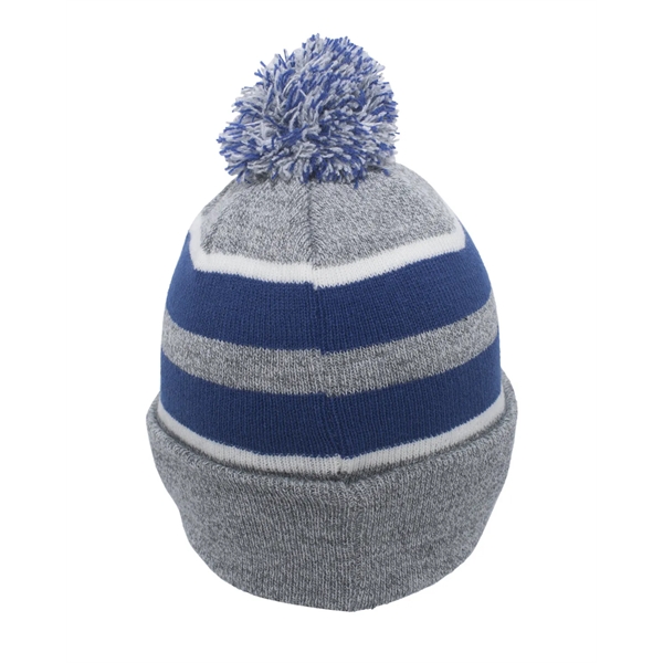 Pacific Headwear Knit Fold-Over Pom-Pom Beanie - Pacific Headwear Knit Fold-Over Pom-Pom Beanie - Image 55 of 130