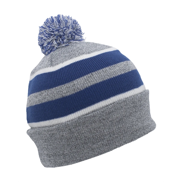 Pacific Headwear Knit Fold-Over Pom-Pom Beanie - Pacific Headwear Knit Fold-Over Pom-Pom Beanie - Image 56 of 130