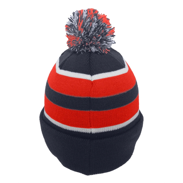 Pacific Headwear Knit Fold-Over Pom-Pom Beanie - Pacific Headwear Knit Fold-Over Pom-Pom Beanie - Image 64 of 130