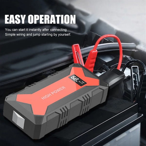 30000MAH USB Car Battery Jump Starter With LED Flashlight - 30000MAH USB Car Battery Jump Starter With LED Flashlight - Image 4 of 10