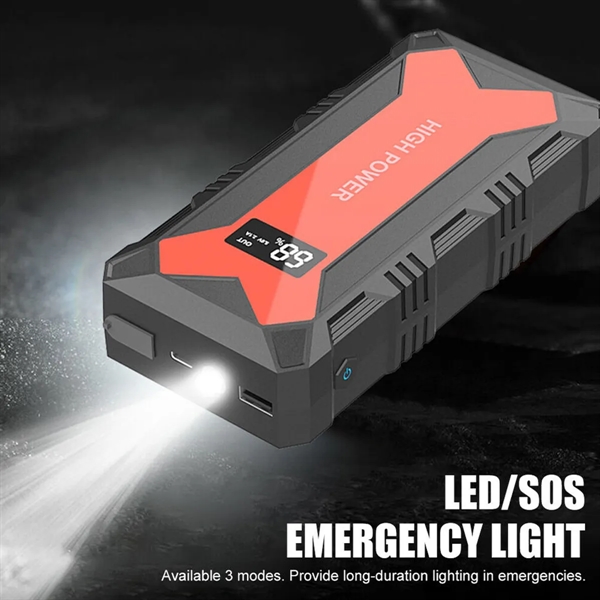 30000MAH USB Car Battery Jump Starter With LED Flashlight - 30000MAH USB Car Battery Jump Starter With LED Flashlight - Image 5 of 10