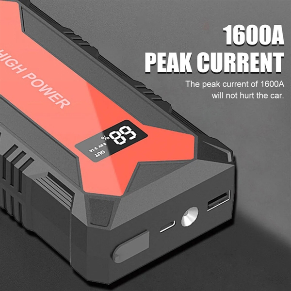 30000MAH USB Car Battery Jump Starter With LED Flashlight - 30000MAH USB Car Battery Jump Starter With LED Flashlight - Image 6 of 10
