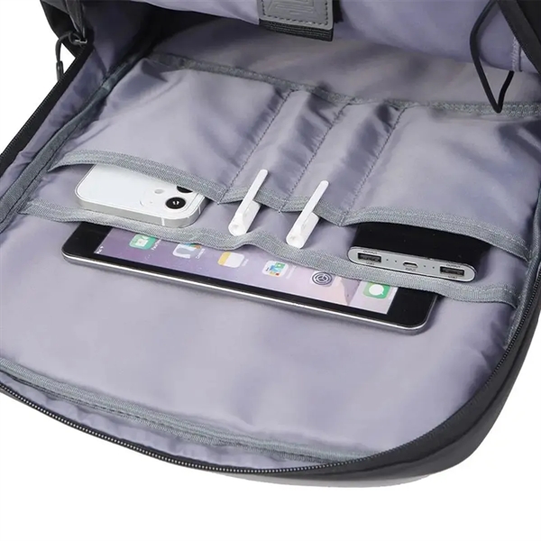 Anti-theft Waterproof Men Business USB Port Laptop Backpack - Anti-theft Waterproof Men Business USB Port Laptop Backpack - Image 6 of 16