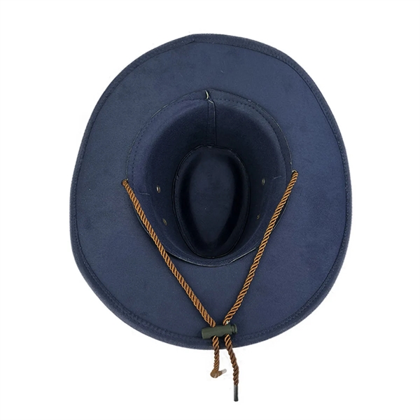 Fashion National Retro Drawstring Jazz Western cowboy hat - Fashion National Retro Drawstring Jazz Western cowboy hat - Image 2 of 12
