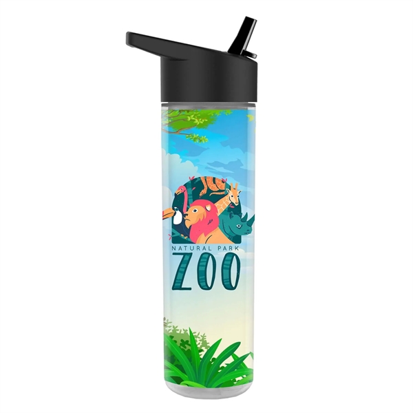 Double Wall Bottle - Flip Straw Lid Full Color Insert - Double Wall Bottle - Flip Straw Lid Full Color Insert - Image 0 of 9