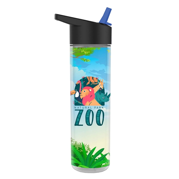 Double Wall Bottle - Flip Straw Lid Full Color Insert - Double Wall Bottle - Flip Straw Lid Full Color Insert - Image 1 of 9