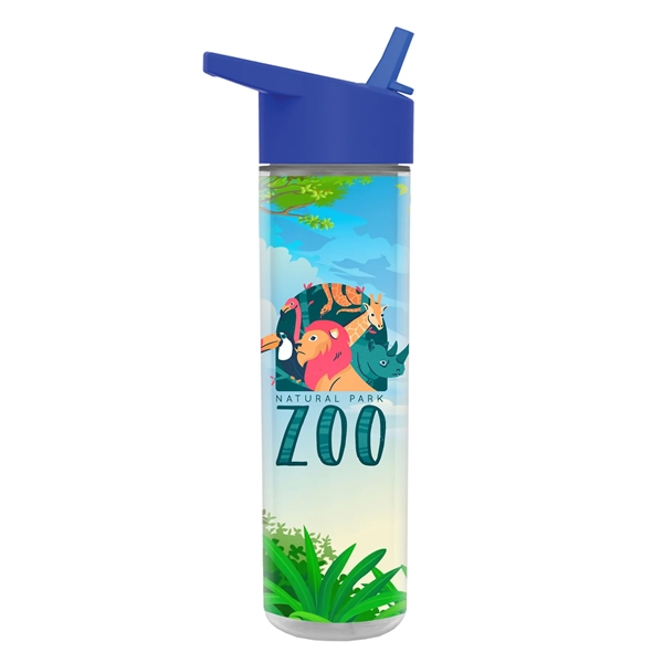 Double Wall Bottle - Flip Straw Lid Full Color Insert - Double Wall Bottle - Flip Straw Lid Full Color Insert - Image 4 of 9