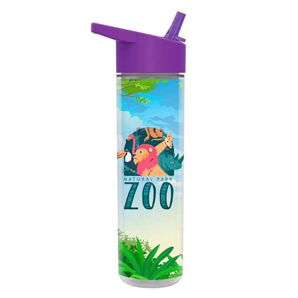 Double Wall Bottle - Flip Straw Lid Full Color Insert - Double Wall Bottle - Flip Straw Lid Full Color Insert - Image 8 of 9