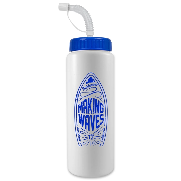 32 Oz. Sports Bottle W/ Straw Cap (Colors) - 32 Oz. Sports Bottle W/ Straw Cap (Colors) - Image 6 of 12