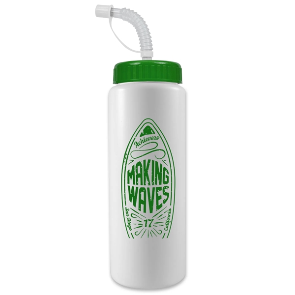 32 Oz. Sports Bottle W/ Straw Cap (Colors) - 32 Oz. Sports Bottle W/ Straw Cap (Colors) - Image 7 of 12