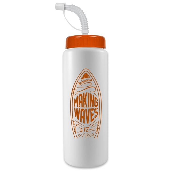 32 Oz. Sports Bottle W/ Straw Cap (Colors) - 32 Oz. Sports Bottle W/ Straw Cap (Colors) - Image 8 of 12