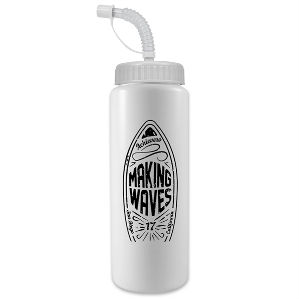 32 Oz. Sports Bottle W/ Straw Cap (Colors) - 32 Oz. Sports Bottle W/ Straw Cap (Colors) - Image 12 of 12