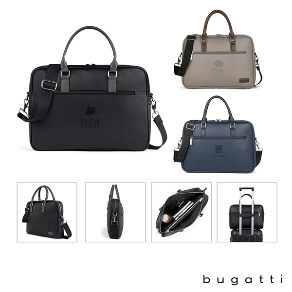 Bugatti Contrast Collection Briefcase - Bugatti Contrast Collection Briefcase - Image 3 of 3