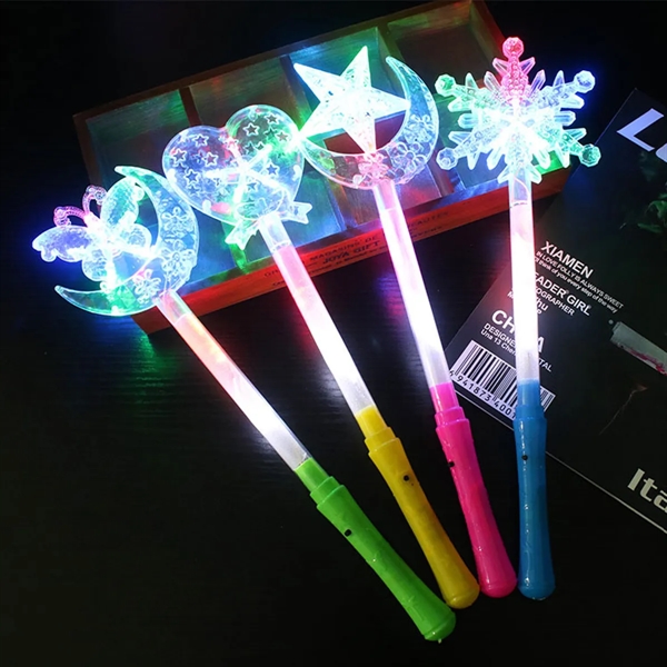 LED Light Up Frozen Snowflake Wand Toy - LED Light Up Frozen Snowflake Wand Toy - Image 0 of 4