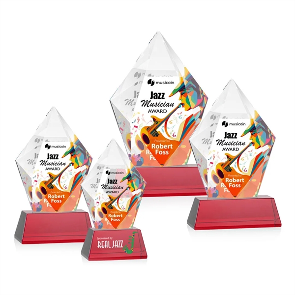 Devron VividPrint™ Award on Base - Red