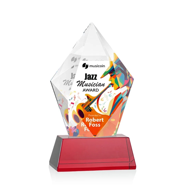 Devron VividPrint™ Award on Base - Red